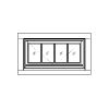 Hopper Window
4-lite inswing hopper
Unit Dimension 40" x 22"